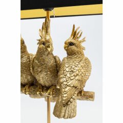 Animal Papağanlar Gold Masa Lambası