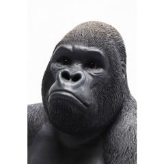 Monkey Gorilla Side Medium Black Dekoratif Figür