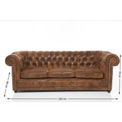 Sofa Cambridge 3 Seater Vintage Smart Kanepe