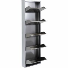 Shoe Container Caruso 5 Silver Brushed Ayakkabılık