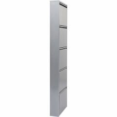 Shoe Container Caruso 5 Silver Brushed Ayakkabılık