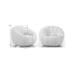 Swivel Armchair Peppo Bloom Blue
