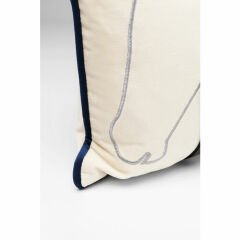 Horsefaces Polyester Kırlent 28x50 cm