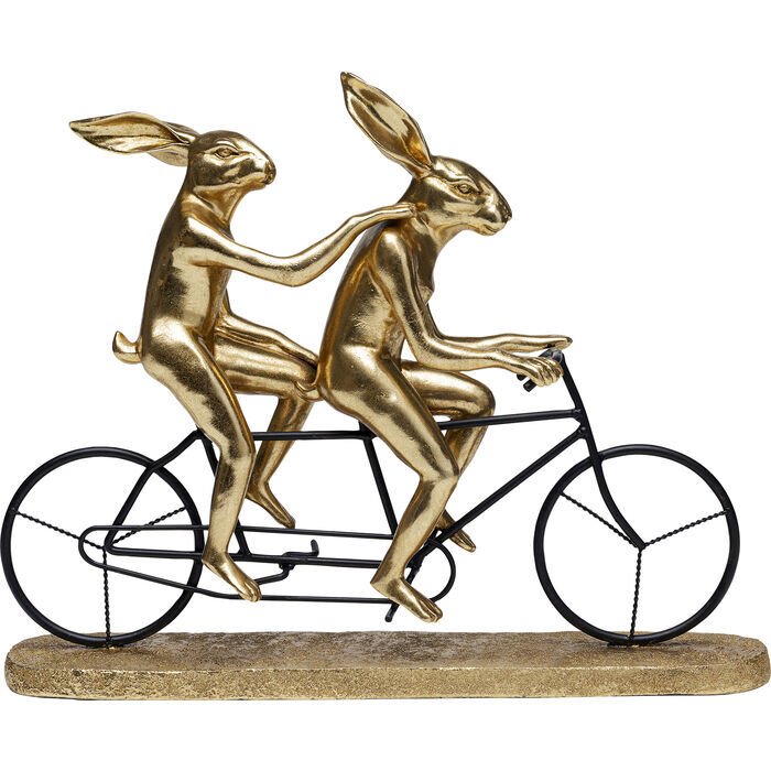 Tandem Rabbits Dekoratif Seramik Obje