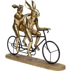 Tandem Rabbits Dekoratif Seramik Obje