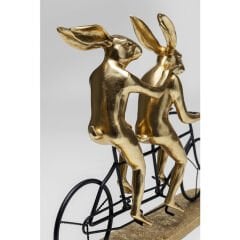 Tandem Rabbits Dekoratif Seramik Obje