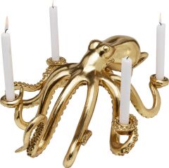 Decorative Octopus Figurine, Gold, 49cm