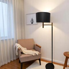 Luxor Eskitme Detaylı Siyah Lambader