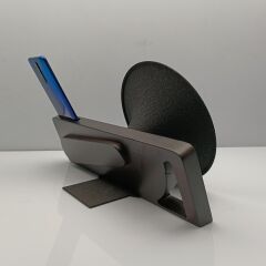 Retro Akustik Gramofon Kahverengi Gövde / Siyah Başlık