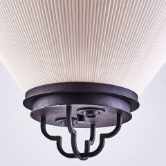 Metal Desenli Sarkıt Avize Siyah