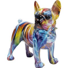 Deco Figurine Frenchie Colorful 24cm