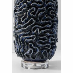 Waterflow Mavi Seramik Masa Lambası 79 cm