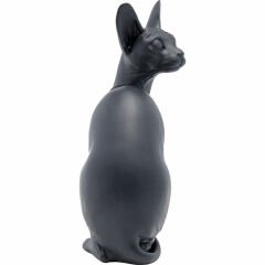 Sitting Cat Audrey Black Dekoratif Obje 27cm