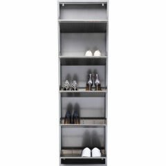 Shoe Container Caruso 5 Silver Brushed Ayakkabılık