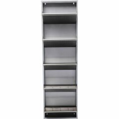 Shoe Container Caruso 5 Silver Brushed Ayakkabılık