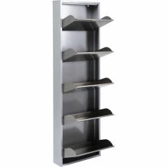 Shoe Container Caruso 5 Silver Brushed Ayakkabılık