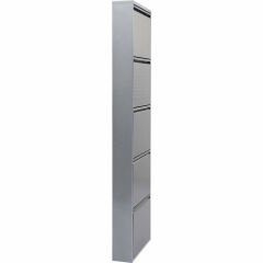 Shoe Container Caruso 5 Silver Brushed Ayakkabılık