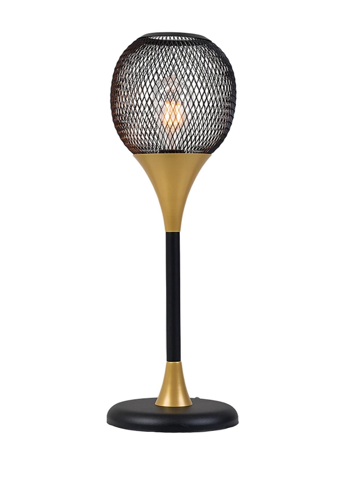 Mate Serisi Kafes Abajur Siyah