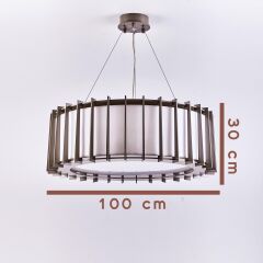 Metal Gövde Pleksi Cam Avize 0156