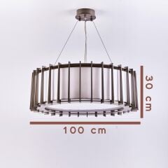 Metal Gövde Pleksi Cam Avize 0156