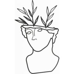 Hermes Figür Metal Lazer Kesim Tablo 7126