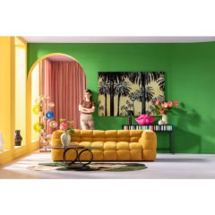 Metallic Palms Cam Resim 180x120cm