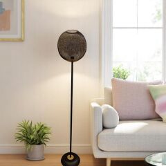 Cele Siyah Gold Kafes Lambader