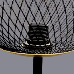 Cele Siyah Gold Kafes Lambader