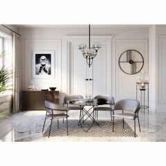 Luxury Push Grey MDF Büfe