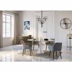 Luxury Push Grey MDF Büfe