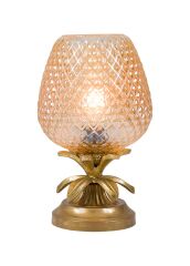 Ananas Tasarım Cam Abajur Gold