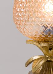 Ananas Tasarım Cam Abajur Gold