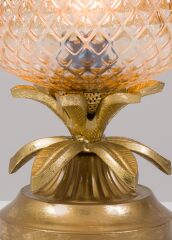Ananas Tasarım Cam Abajur Gold