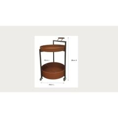 Bar Trolley Tango Round Ø42cm