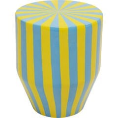 Side Table Candy Stripes Blue Ø30cm