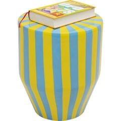 Side Table Candy Stripes Blue Ø30cm
