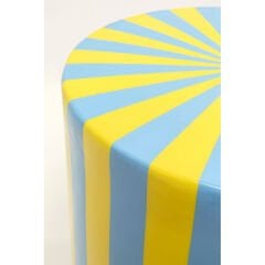 Side Table Candy Stripes Blue Ø30cm