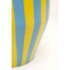 Side Table Candy Stripes Blue Ø30cm