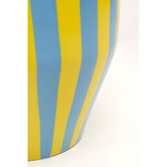 Side Table Candy Stripes Blue Ø30cm