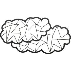 Clouds Bulutlar Lazer Kesim Tablo 7112