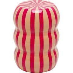 Side Table Candy Stripes Pink Ø30cm