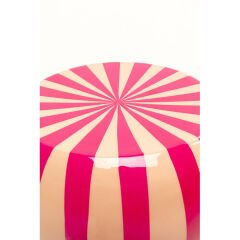 Side Table Candy Stripes Pink Ø30cm