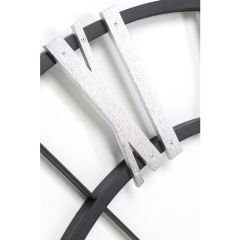 Nevio Silver Duvar Saati 95cm