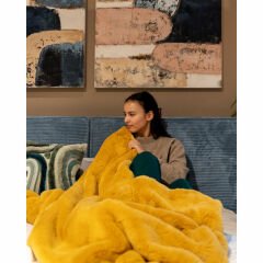 Blanket Sarı Battaniye 140x200 cm