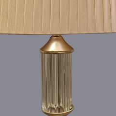 Elina Cam Detaylı Krom Lambader