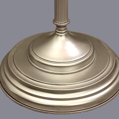 Elina Cam Detaylı Krom Lambader