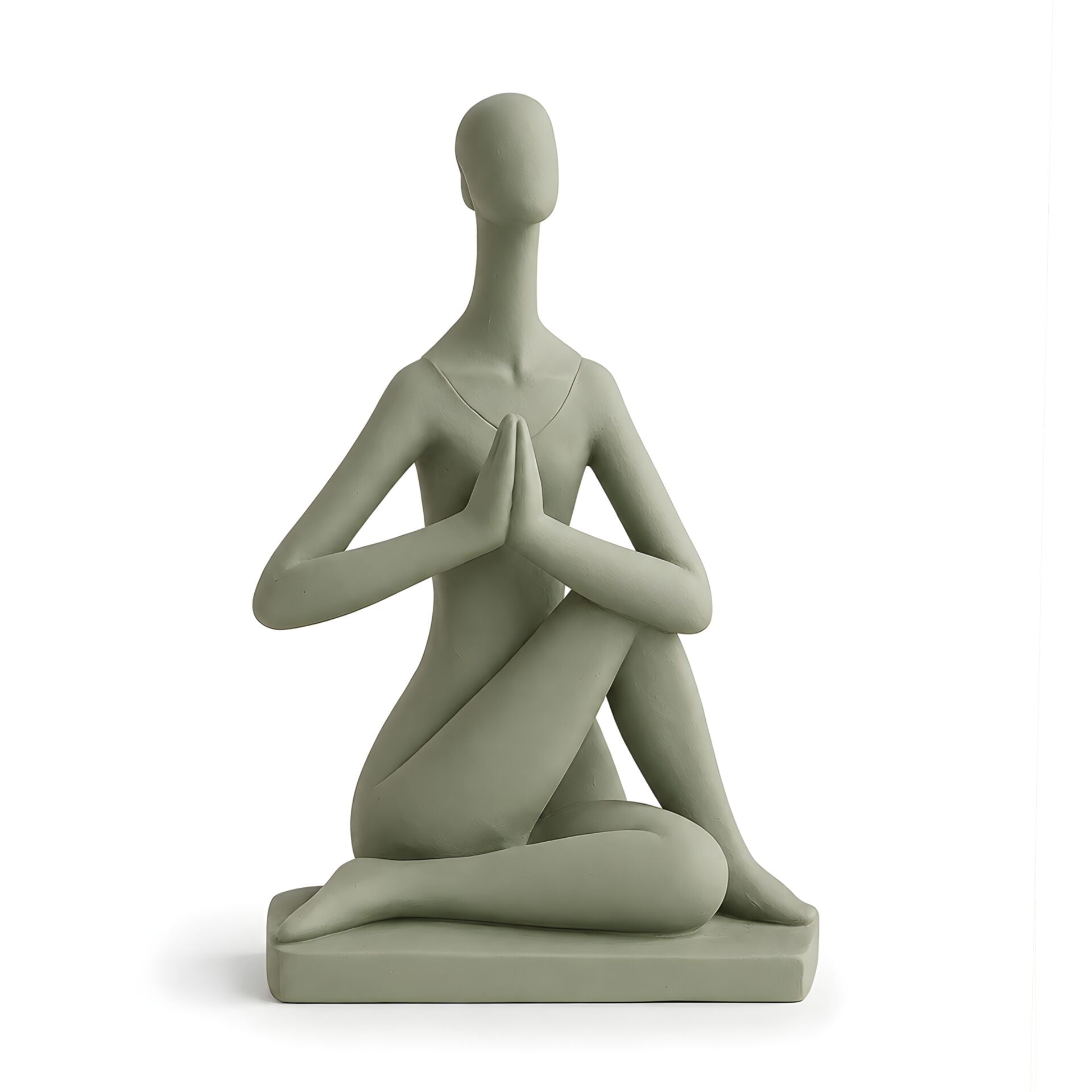 Zen Meditasyon Figürlü Dekoratif Biblo - Ada Yeşili