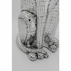 Mosaic Sitting Dog Dekoratif Obje 78cm