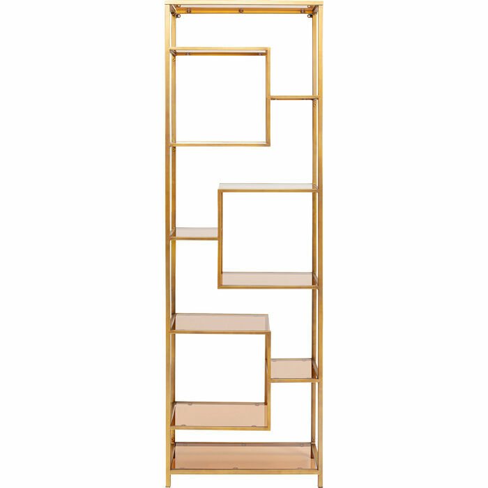 Loft Gold Çelik Duvar Rafı 60x195 cm