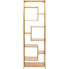 Loft Gold Çelik Duvar Rafı 60x195 cm